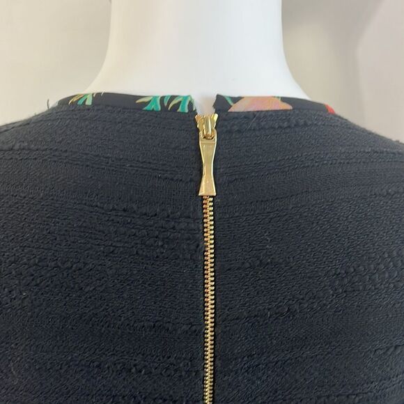 Kate Spade New with Tags Black with Multi Print Trim Dress - Picture 5 of 10